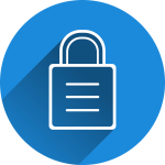 Free castle security locked vector